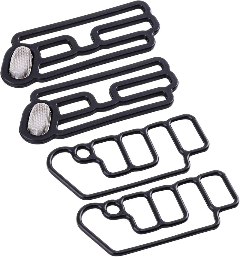 Cybal 15815-R70-A01 15845-R70-A01 4Pcs Head Cylinder Solenoid Valve Gasket Fit 08-17 Acura RDX【Honda】 Accord/Accord CROSSTOUR/CROSSTOUR/Odyssey/Pilot 3.5L 15810-R70-A02,15810-R70-A03,15810-R70-A04,918056GS - Image 1